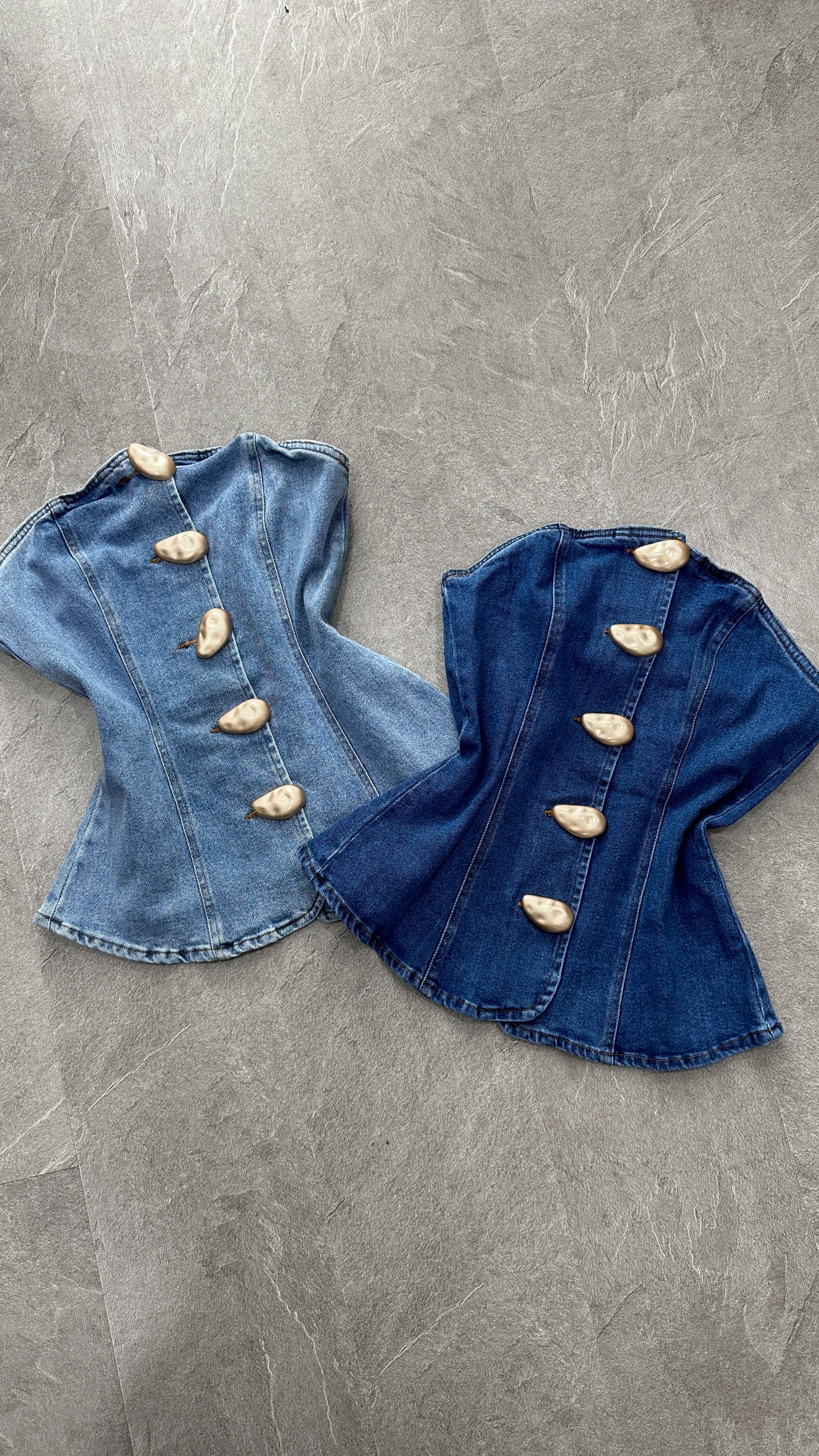 TOP MEZCLILLA BOTONES