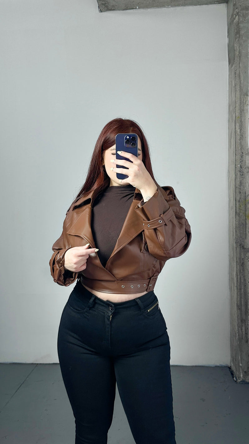 JACKET BIKER ECOCUERO