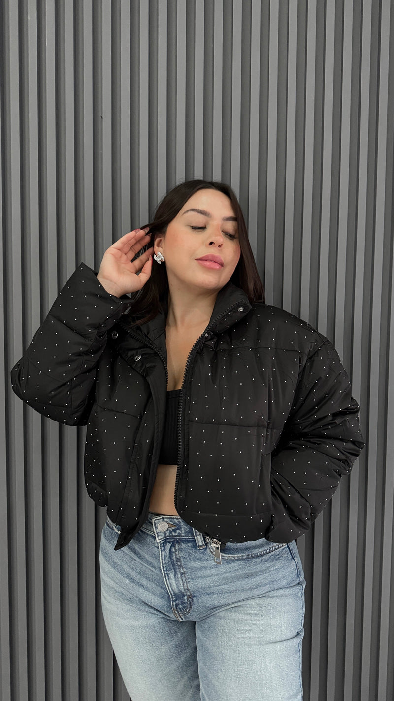 JACKET PUFFA BRILLOS