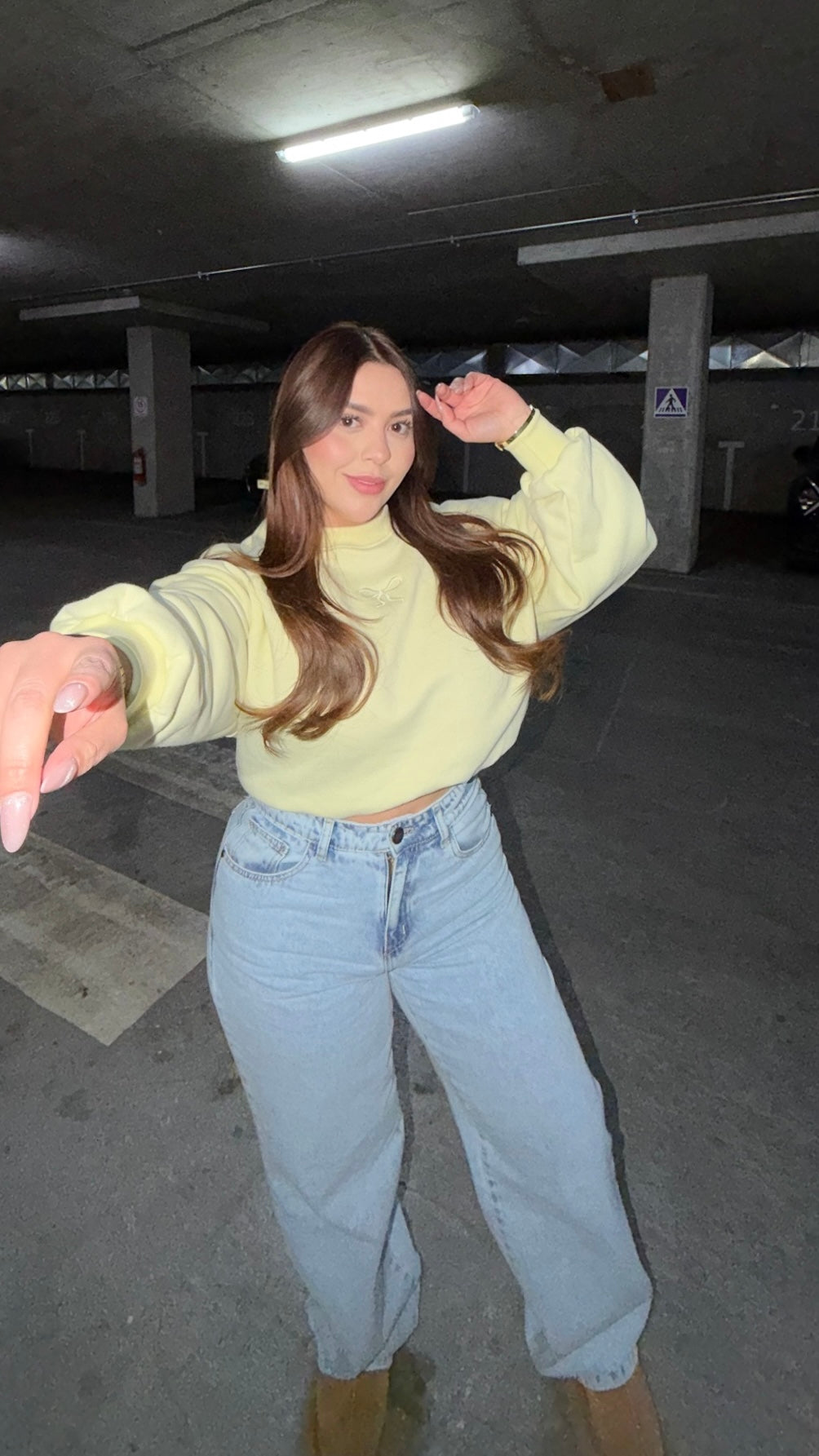 POLERON CROP COQUETTE YELLOW