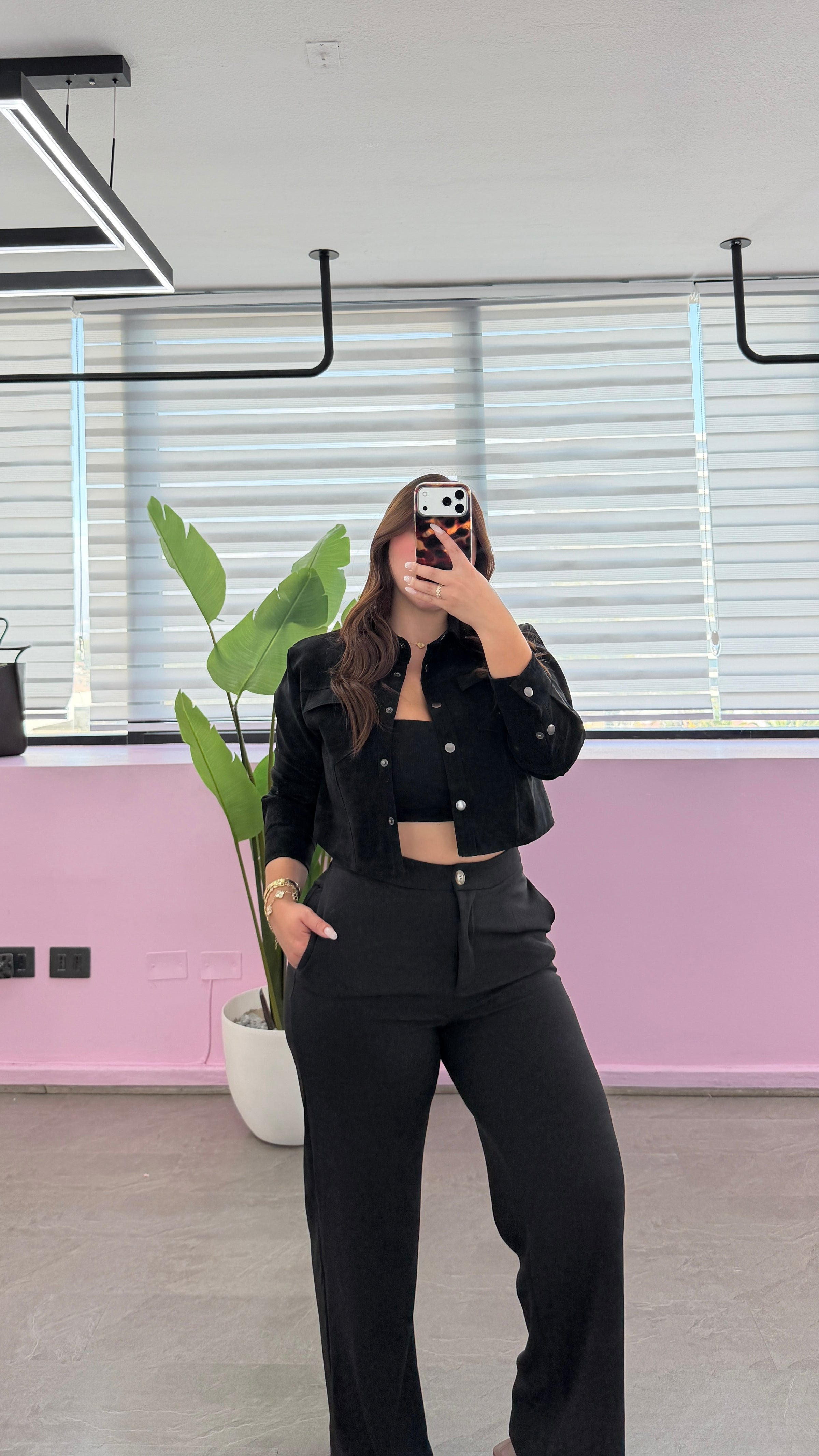 JACKET ECO CUERO GAMUZADA