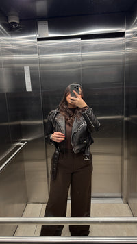 JACKET ECOCUERO CIERRES