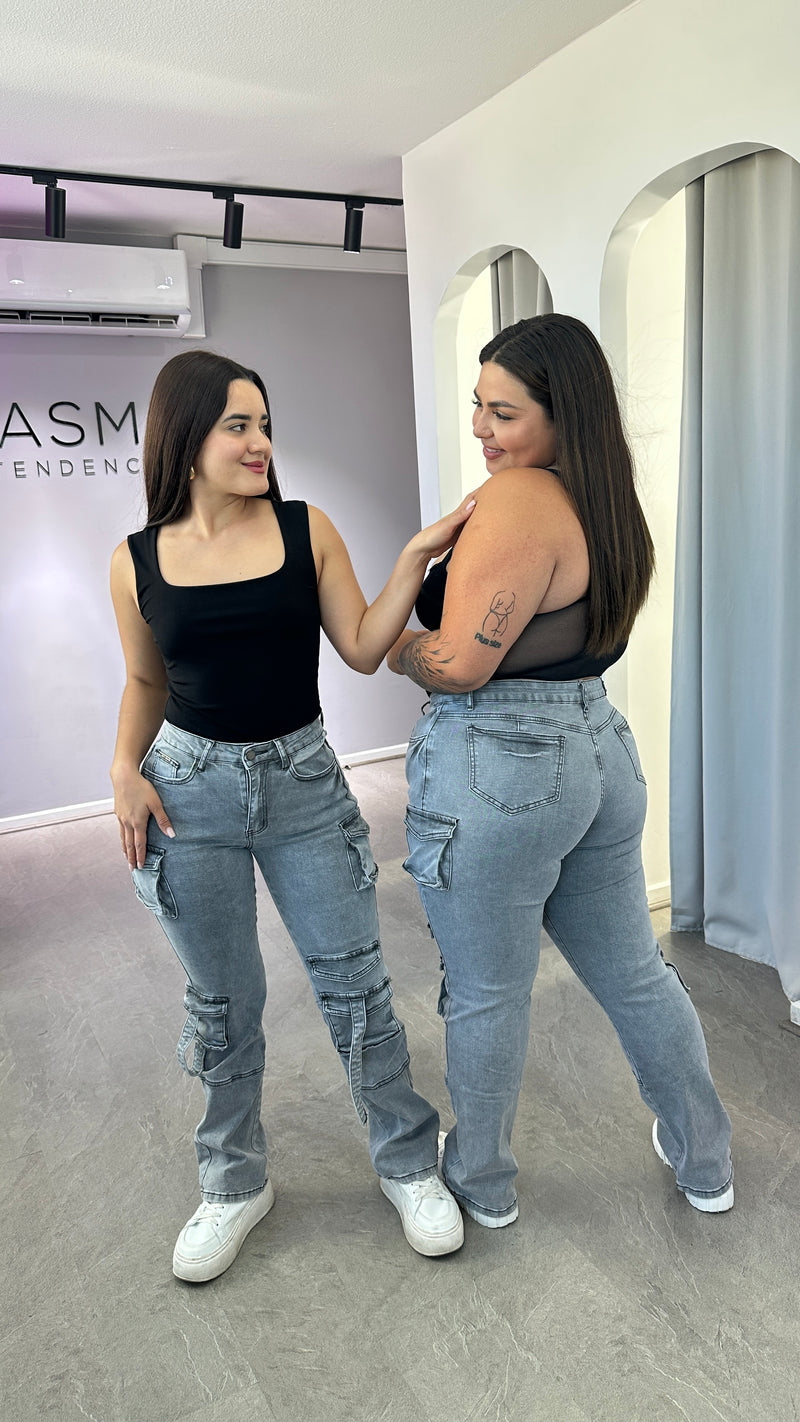 CARGO JEANS LOVE SNT