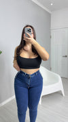 SKINNY TRENZADO AZUL