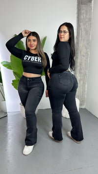 FLARE CURVY GRIS