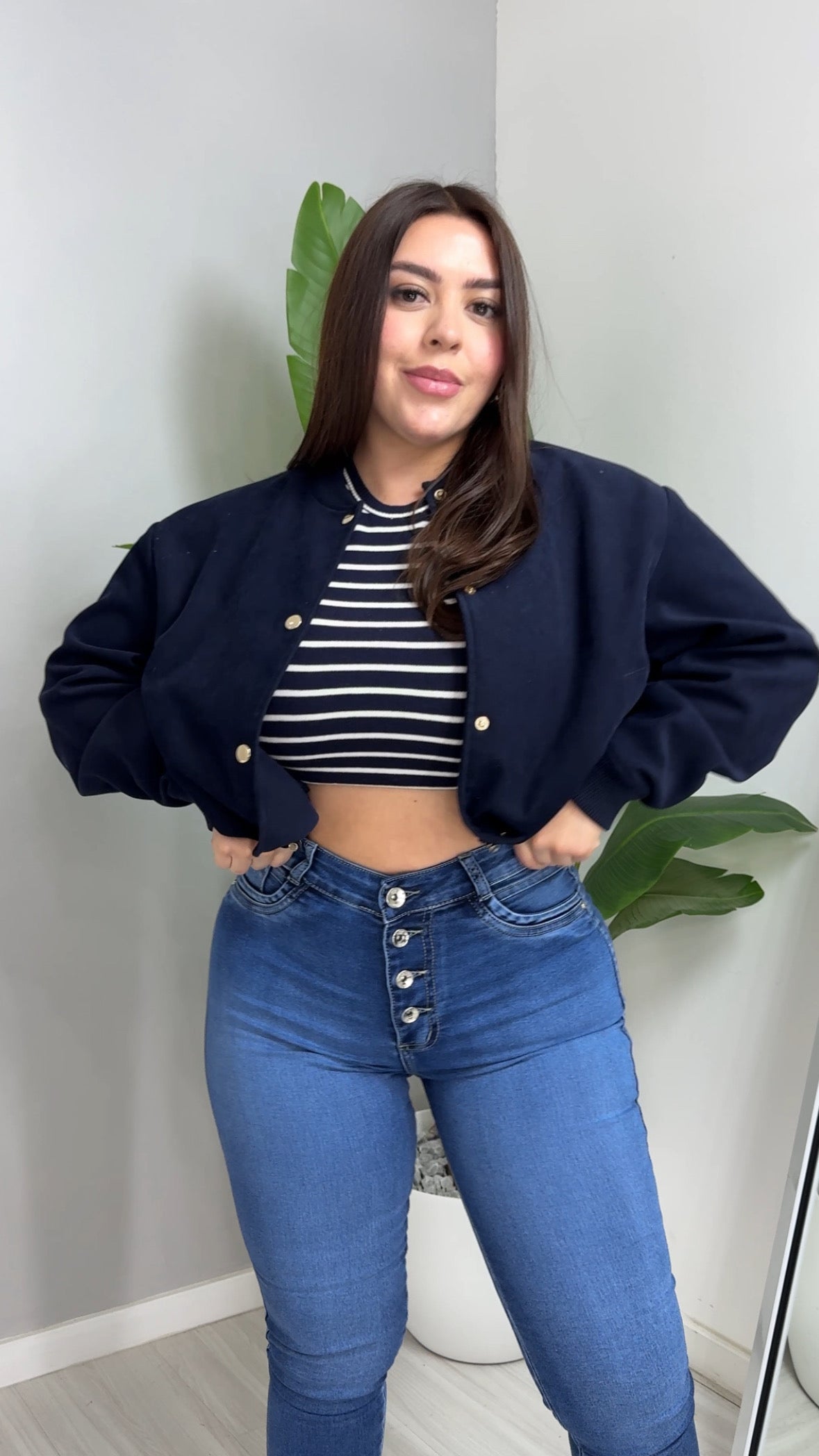 JEANS SKINNY CONTROL DE ABDOMEN FOR3T (NUEVO)