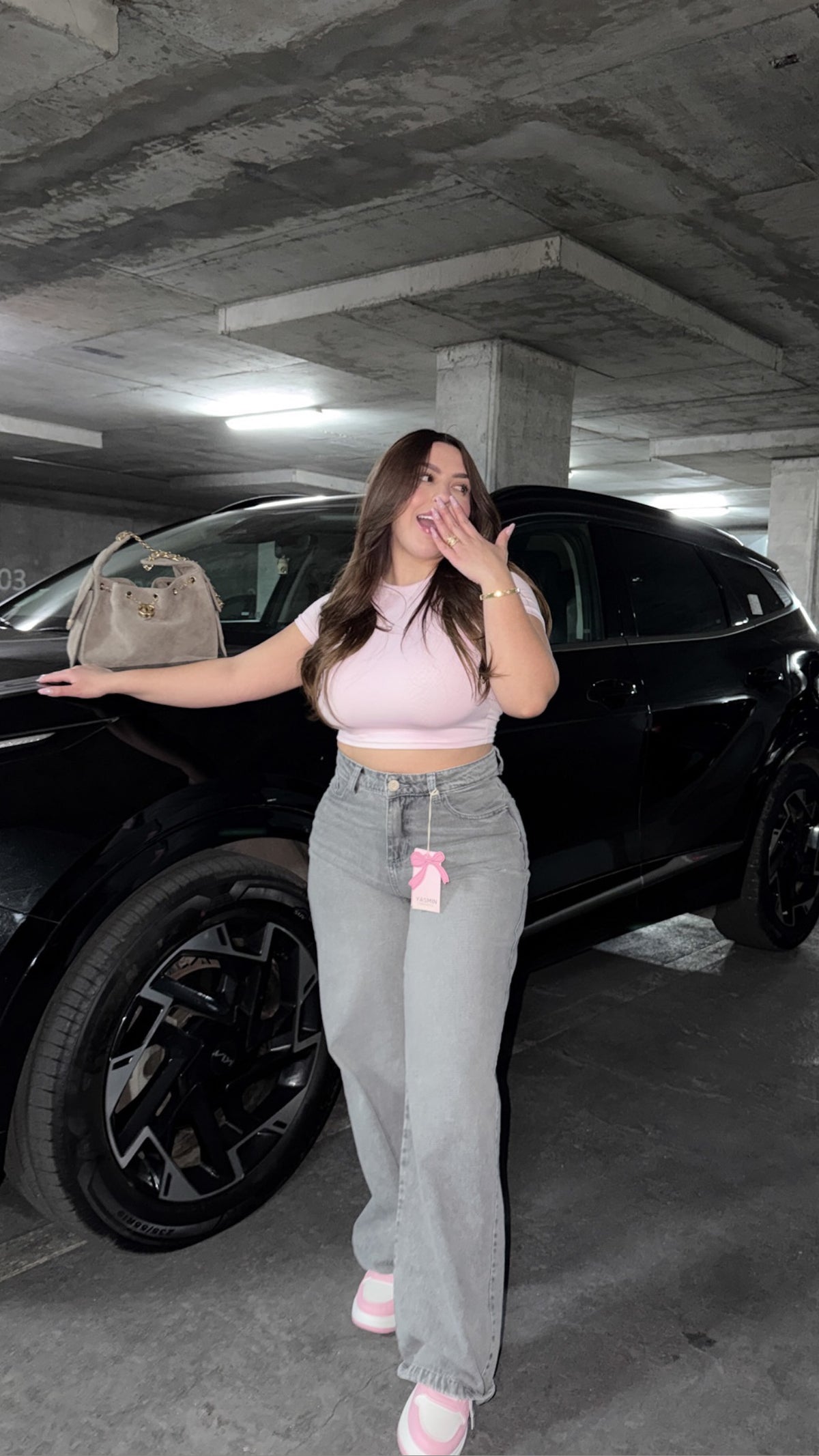 JEANS WIDE LEG COQUETTE GRIS X YASMIN TENDENCIA®️