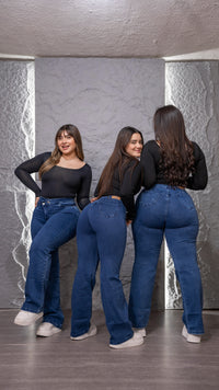 WIDE LEG ASIMÉTRICO AZUL