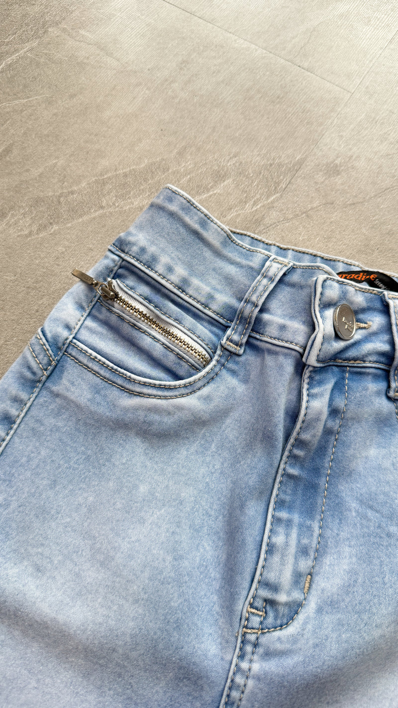 JEANS FLARE CELESTE CLARO PARADISE