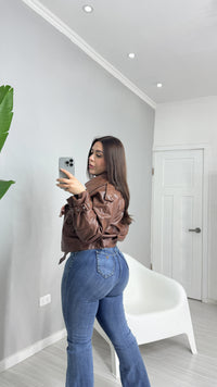 JACKET BIKER ECOCUERO