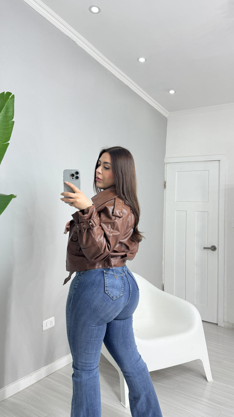 JACKET BIKER ECOCUERO