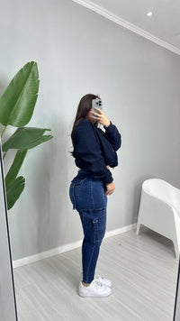 SKINNY CARGÓ AZUL