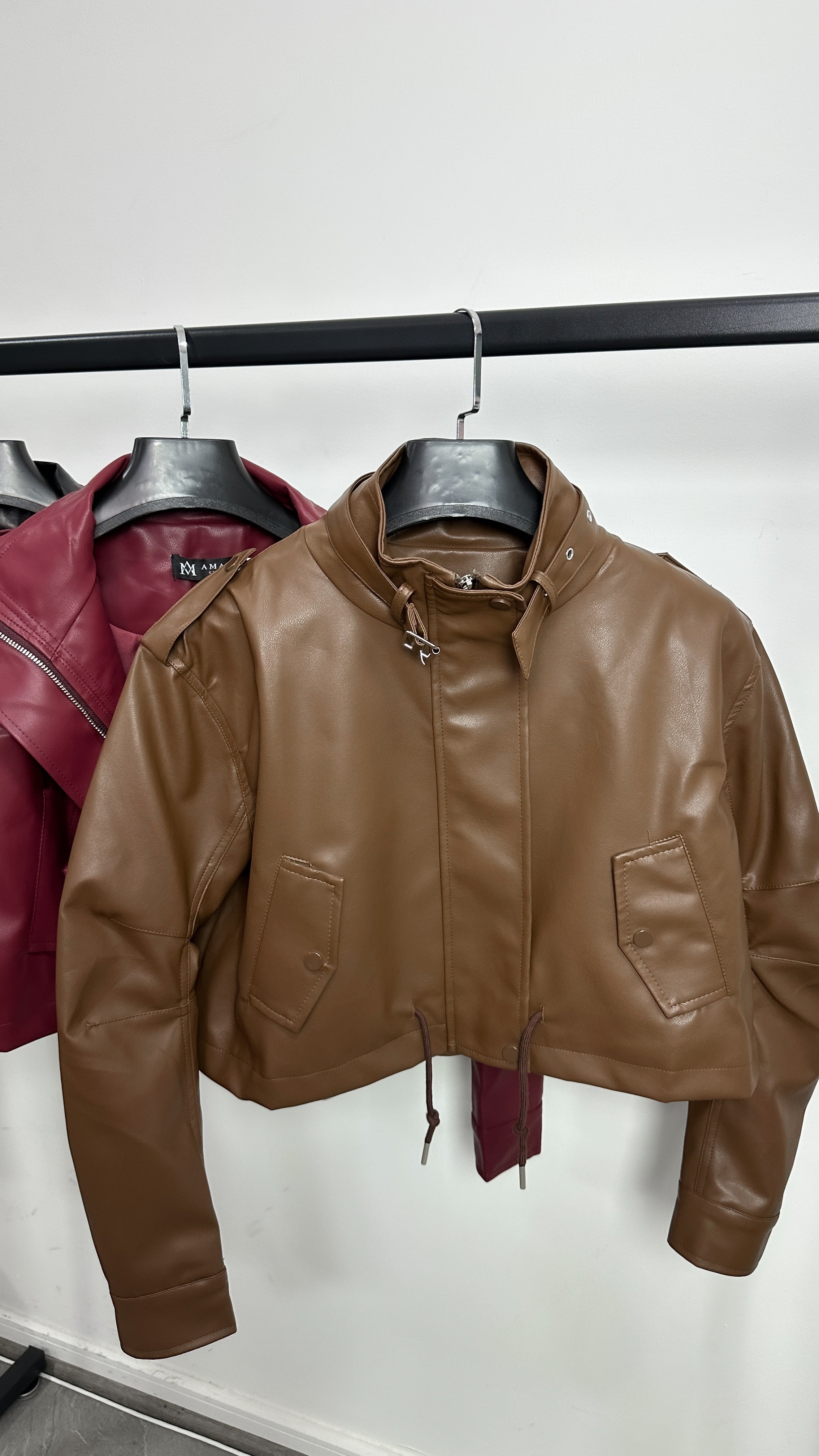 JACKET BOMBER ECOCUERO