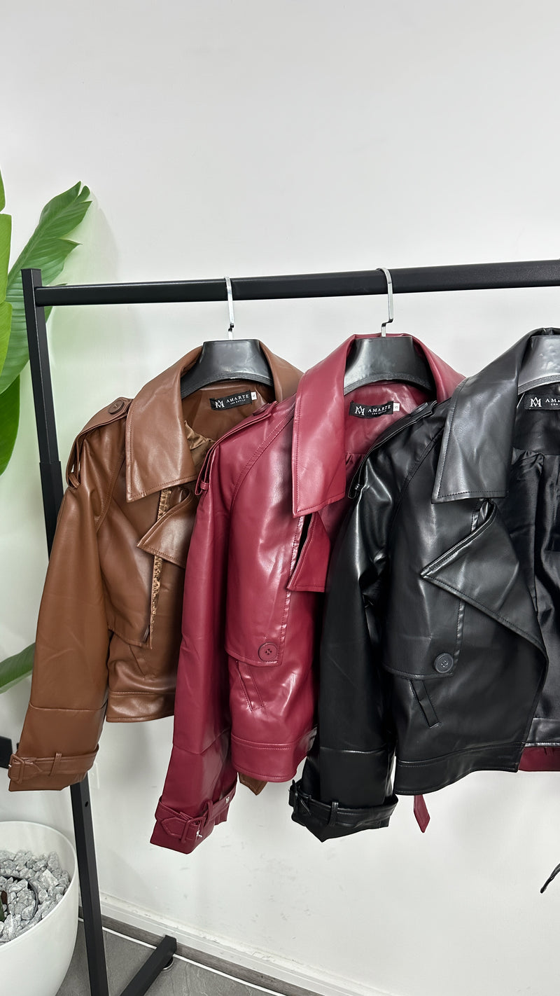 JACKET BIKER ECOCUERO