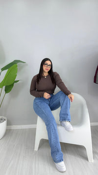 •JEANS WIDE LEG BRASIL