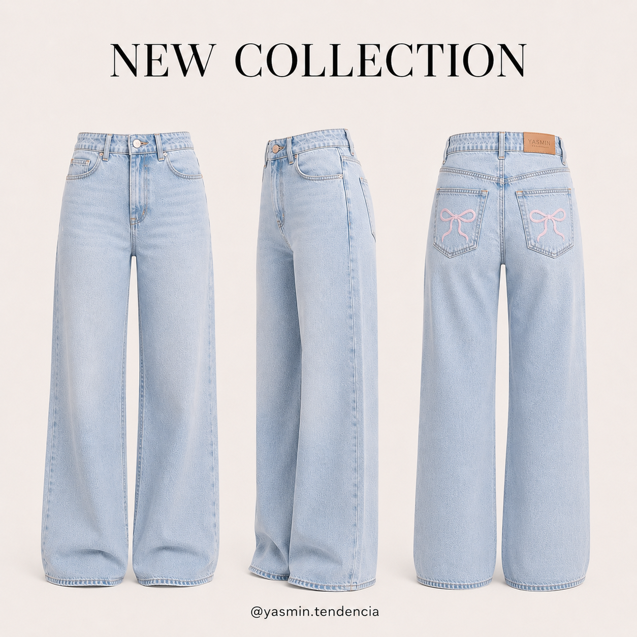 JEANS WIDE LEG COQUETTE X YASMIN TENDENCIA®️