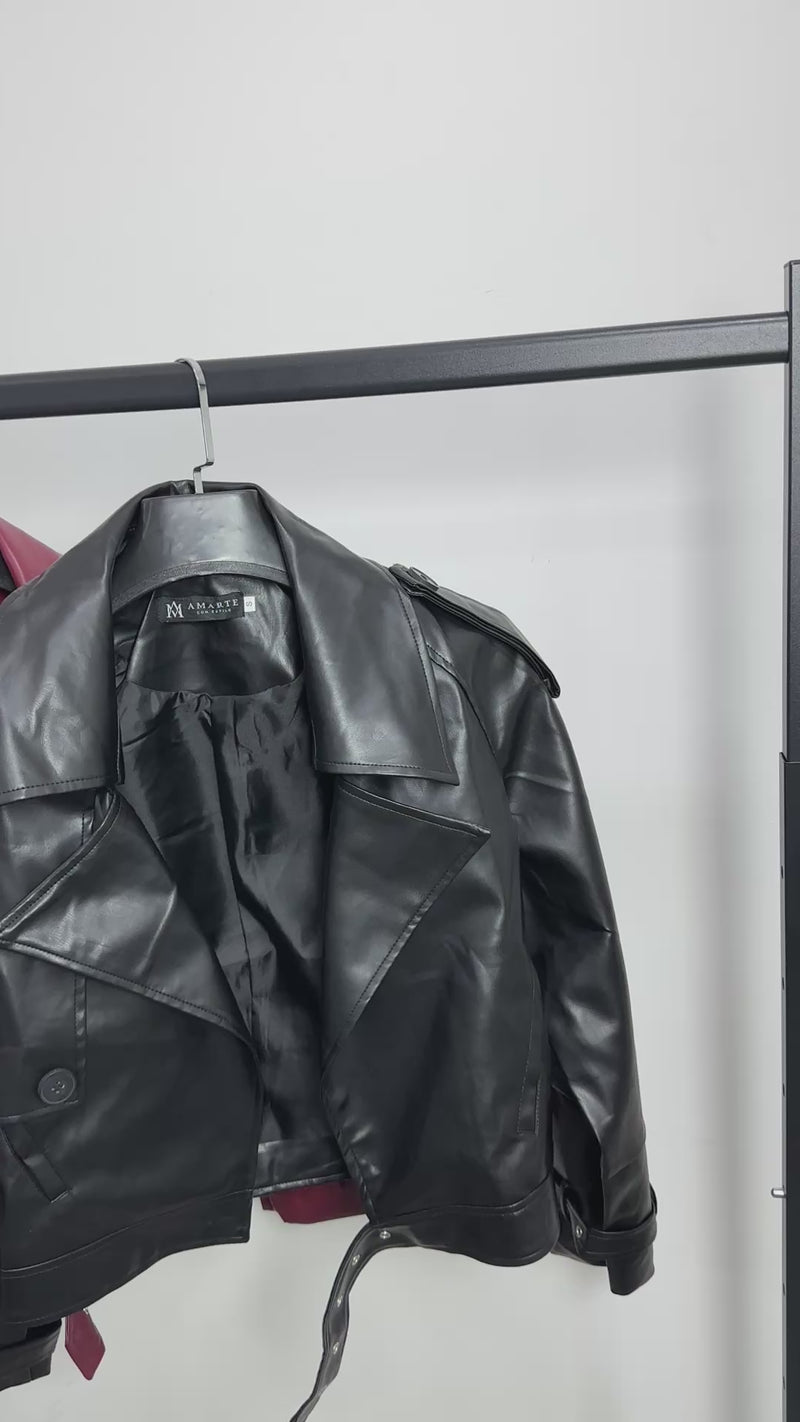 JACKET BIKER ECOCUERO