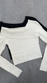 SWEATER CROP UN HOMBRO