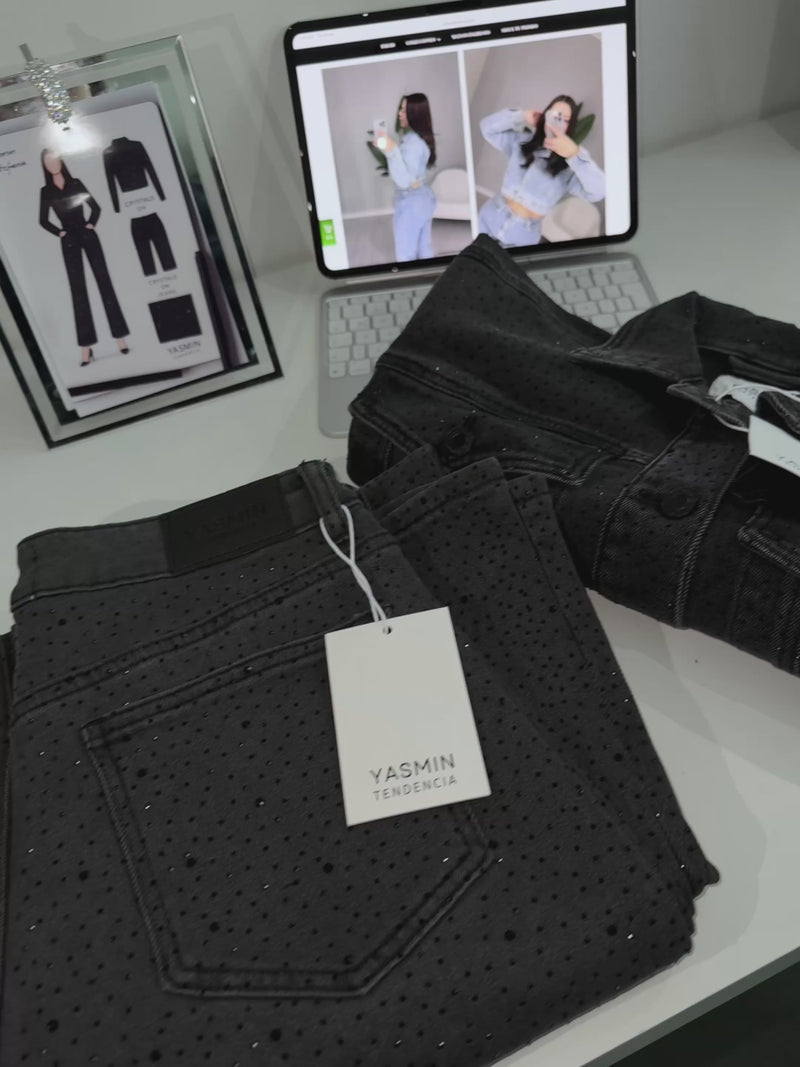JEANS CRISTAL TAIS BLACK